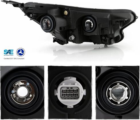 AKKON - Fits 2017-2022 Honda CR-V LX/EX/EX-L 4Dr [Halogen Type] Projector Chrome Headlights Pair w/LED DRL Running Signal Lamp in Saudi Arabia