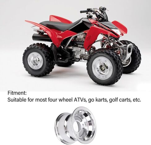 6 بوصة ATV حافة حافة عالية قوة الصدأ سبيكة الألومنيوم حافة العجلة ل 4 عجلة ATVs اذهب in Kuwait