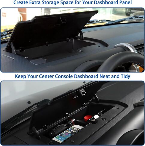 Center Console Dash Tray, Dashboard Storage Box Organizer Compatible with Toyota FJ Cruiser 2007-2021, ABS Auto Interior Storage Accessories (Dashboard Storage Box) in Saudi Arabia