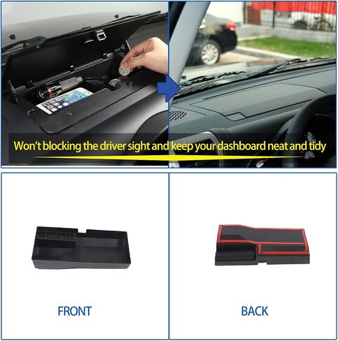 Center Console Dash Tray, Dashboard Storage Box Organizer Compatible with Toyota FJ Cruiser 2007-2021, ABS Auto Interior Storage Accessories (Dashboard Storage Box) in Saudi Arabia