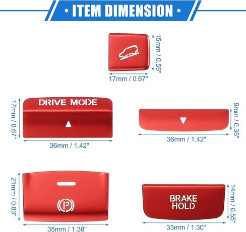 6 PCS CAR CAN CENTER CENTORE ELECTONING HANDRAKED DRIVE MODE COVENT COVER in Kuwait