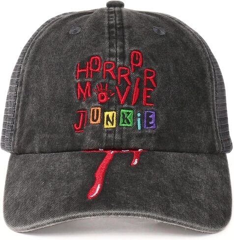 InnoBeta Horror Movie Gifts for Horror Movie Lovers Hat Cap, Funny Adjustable Embroidered Trucker Hat for Birthday, Christmas in Saudi Arabia