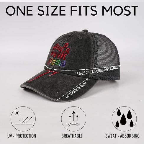 InnoBeta Horror Movie Gifts for Horror Movie Lovers Hat Cap, Funny Adjustable Embroidered Trucker Hat for Birthday, Christmas in Saudi Arabia
