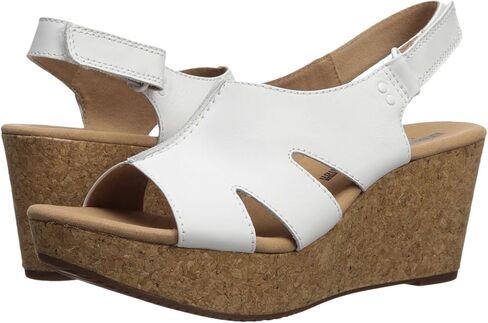 Clarks womens Annadel Bari wedges sandals, Black Nubuck, 12 Wide US in Saudi Arabia