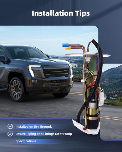 ECCPP Fuel Pump Replacement E2206S Compatible with Ford E150 Econoline E250 E350 Super Duty 1997 1998 1999 2000 2001 2002 2003 4.2L 4.6L 6.8L 5.4L E2206S in Saudi Arabia