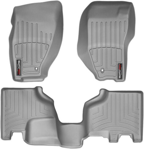Weathertech مخصص Floirliners لجيب ليبرتي - الصف الأول والثاني (443881-441402) ، أسود in Kuwait