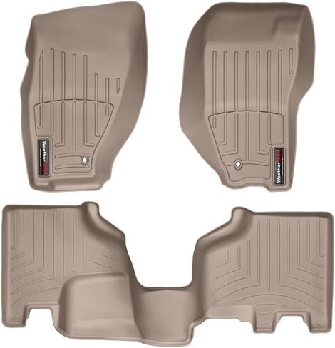 Weathertech مخصص Floirliners لجيب ليبرتي - الصف الأول والثاني (443881-441402) ، أسود in Kuwait