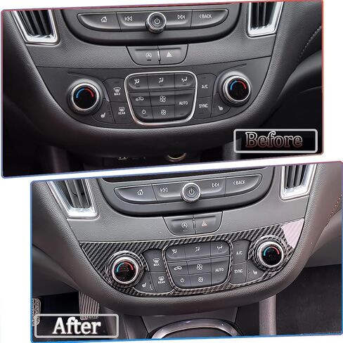 Center Contro A/C Vent Frame Trim, for Chevrolet Malibu 2016 2017 2018 2019 2020 2021 2022 2023 2024 - ABS Wine Red Sport Interior Trim Full Set Accessories in Saudi Arabia