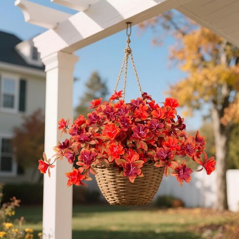 Fall Flowers مصطنعة للديكور ، زهور Rhododendron الحريرية المزيفة للهواء الطلق ، حزمان فو ، Azalea خارج الأشعة فوق البنفسجية المقاومة in Kuwait