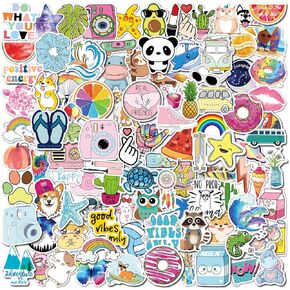 Stickers for Kids, 100 pcs Water Bottle Stickers for Kids, Cute Animal Vinyl Waterproof Stickers for Laptop Computer, Kawaii Stickers for Boys Girls Teachers Classroom Prizes for Students in Kuwait