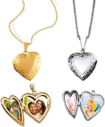 صور مخصصة لقطات القلادة القلادة القلب أو تصميم الملاك خيارات صور واحدة أو مزدوجة الجوانب تخصيص مع صورة حيوانات أليفة أو أي صورة هدية فريدة من نوعها in Kuwait