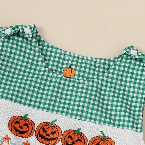 طفل رضيع الملابس الصيفية بلا أكمام التطريز ديناصور مخطط رومبير رومبير بذلة in Kuwait