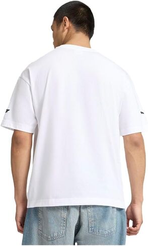 PUMA Mens Miami Pitstop Graphic Crew Neck Short Sleeve Casual Tops Casual - White in Saudi Arabia