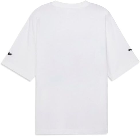 PUMA Mens Miami Pitstop Graphic Crew Neck Short Sleeve Casual Tops Casual - White in Saudi Arabia