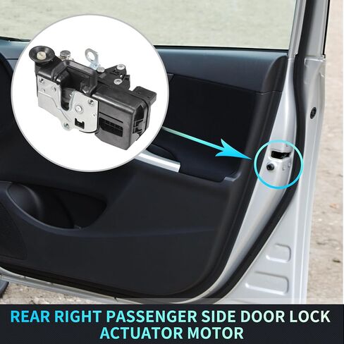 X AUTOHAUX Replacement Rear Right Passenger Side Power Door Lock Actuator Motor for Pontiac G5 2007-2010 for Chevrolet Cobalt 2005-2010 Door Latch Actuator Assembly Replace Black in Saudi Arabia