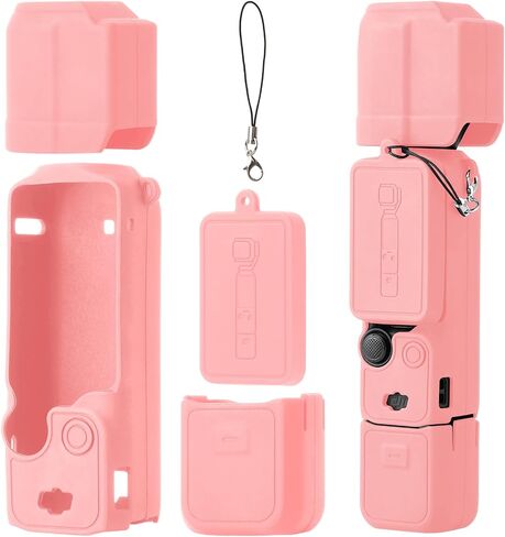غلاف السيليكون لـ Osmo Pocket 3 حالة وقائية لـ DJI Pocket 3 Lens Protector Scratch Scread Skiner Compatistics مع DJI Osmo Pocket 3 Creator Combo Accessories in Saudi Arabia