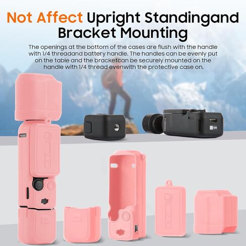 غلاف السيليكون لـ Osmo Pocket 3 حالة وقائية لـ DJI Pocket 3 Lens Protector Scratch Scread Skiner Compatistics مع DJI Osmo Pocket 3 Creator Combo Accessories in Saudi Arabia