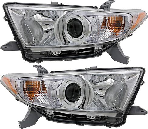 For Toyota Highlander Headlights Lamps Set 2011 2012 2013 Halogen Driver and Passenger Side in Kuwait