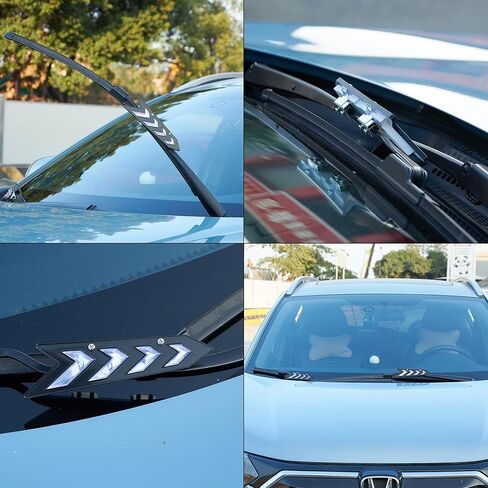 2pcs Car Wiper Stand Windshield Wiper Spoiler Blade Spoiler Presser Wing Pressure Tablets, Red in Kuwait