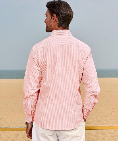 غزلان سيدة رجالي الأكمام الطويلة لأسفل قميص مخطط قطني غير رسمي الأعمال الصيفية شاطئ القمصان فستان الزفاف in Kuwait