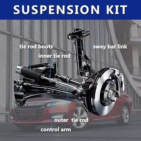 Control Arm, Replacement For Front Left Lower Control Arm w/Ball Joints Sway Bar Links Compatible With 2013-2017 Honda Accord Automatic Transmission, 2015-2020 Acura TLX - 6 Pcs in Saudi Arabia
