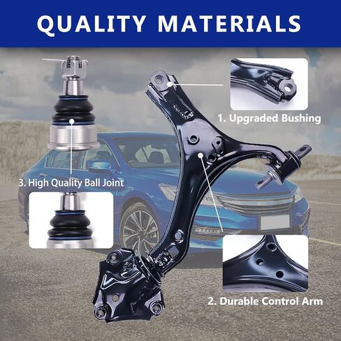 Control Arm, Replacement For Front Left Lower Control Arm w/Ball Joints Sway Bar Links Compatible With 2013-2017 Honda Accord Automatic Transmission, 2015-2020 Acura TLX - 6 Pcs in Saudi Arabia