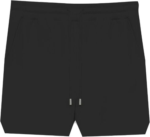 ANANKE Fate Heavyweight Fleece Short for Men - Relaxed Fit Above Knee 360 GSM Cotton Polyester Elastic Waist Shorts Pockets in Saudi Arabia