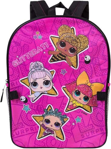 L.O.L. Surprise! Backpack Combo Set - Girls' 2 Piece Backpack Set Backpack & Lunch Kit (Hot Pink) in Saudi Arabia