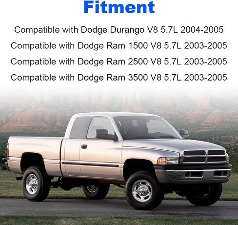 أسلاك الإشعال الإشعال 8 مم مجموعة متوافقة مع دودج Durango RAM 1500 2500 3500 V8 5.7L 2003-2005 استبدال 6718127 560285789AB حزمة 8 in Saudi Arabia