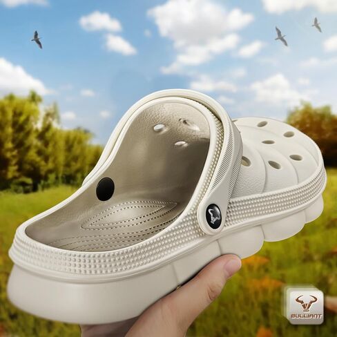 BULLIANT Men Clogs,Comfortable Mules Sandals for Men Women Cushioned Footbed Arch Support-EVA Ligthweight in Saudi Arabia
