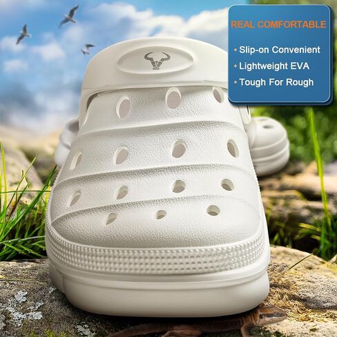 BULLIANT Men Clogs,Comfortable Mules Sandals for Men Women Cushioned Footbed Arch Support-EVA Ligthweight in Saudi Arabia