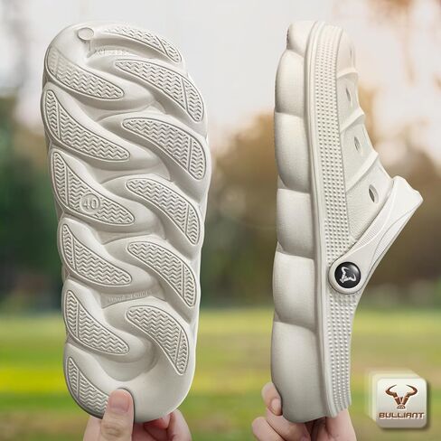 BULLIANT Men Clogs,Comfortable Mules Sandals for Men Women Cushioned Footbed Arch Support-EVA Ligthweight in Saudi Arabia