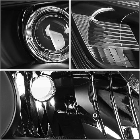 أسرة السيارات بقيادة المصابيح الأمامية DRL Projector Assembly متوافقة مع Honda Accord 4-Door Sedan 2013-2015 ، سائق وركاب ، زاوية مساكن سوداء in Kuwait