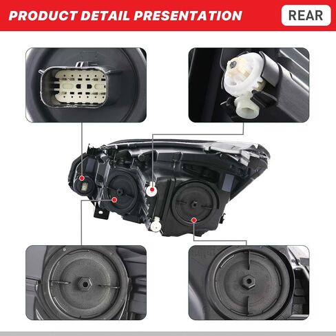 For 2016 2017 2018 Buick Envision Headlight Assembly Halogen Headlamp w/LED DRL Passenger Right Side Replacement GM2503442 in Kuwait