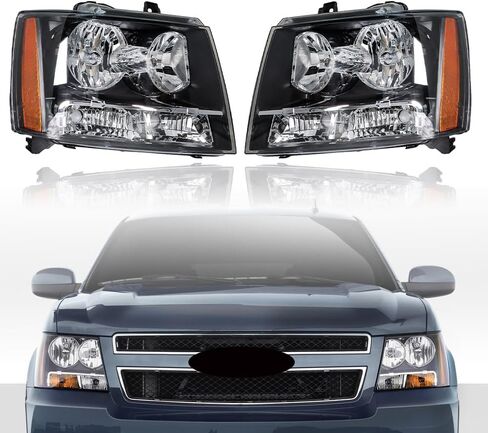 LABLT Headlights Front Head Lamps Replacement for 2007-2014 Avalanche Suburban Tahoe Headlight Assembly Pair Driver and Passenger Side in Saudi Arabia