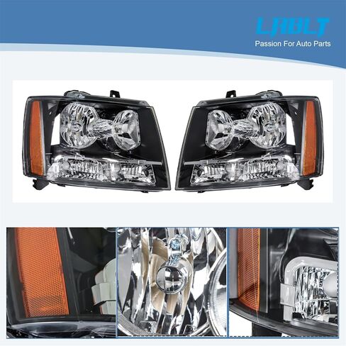 LABLT Headlights Front Head Lamps Replacement for 2007-2014 Avalanche Suburban Tahoe Headlight Assembly Pair Driver and Passenger Side in Saudi Arabia
