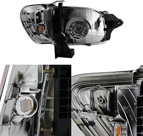 AKKON - For Smoke 01-04 Toyota Tacoma Pickup Truck Headlights 4PCS Front Lamps + Corner Signal Lights 2 Pieces Set in Saudi Arabia