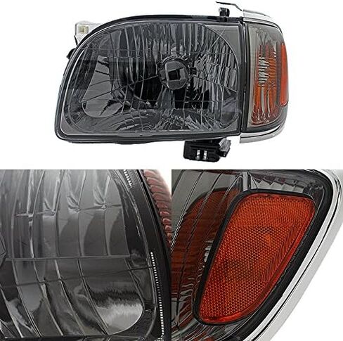 AKKON - For Smoke 01-04 Toyota Tacoma Pickup Truck Headlights 4PCS Front Lamps + Corner Signal Lights 2 Pieces Set in Saudi Arabia