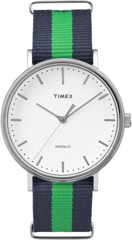 Timex 'Weekender Fairfield' Quartz Brass and Nylon Casual Watch ، Color: Blue (Model: TW2P908009J) in Saudi Arabia