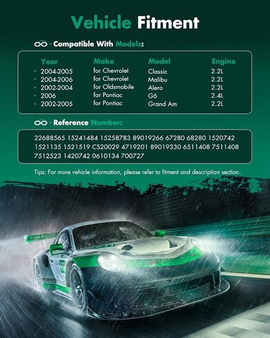 Scitoo AC ضاغط القابض لعام 2004-2005 لـ Chevrolet Classic 2.2L 2004-2006 لـ CHEVROLET MALIBU 2.2L 2002-2004 for Oldsmobile alero 2.2L 2006 لـ Pontiac G6 2.4L 2268565 15241484 152587833 in Saudi Arabia