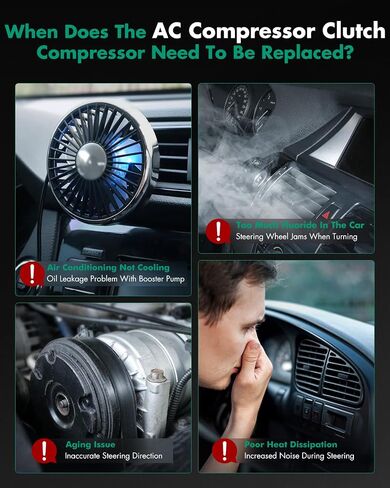 Scitoo AC ضاغط القابض لعام 2004-2005 لـ Chevrolet Classic 2.2L 2004-2006 لـ CHEVROLET MALIBU 2.2L 2002-2004 for Oldsmobile alero 2.2L 2006 لـ Pontiac G6 2.4L 2268565 15241484 152587833 in Saudi Arabia