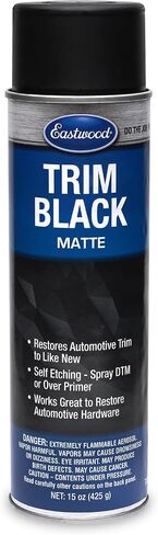 Eastwood Automotive Black Trim Restorer Spray | سيارة طويلة الأمد تدوم خارجي ترميم الأسود | على الفور إحياء اللون والتألق لقطرات السيارة والمسامير والمسامير | 15 أوقية شبه لامعة in Saudi Arabia