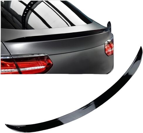 Car Tail Wing Wing Trunk Spoiler Flitter Shrim Trim متوافق مع Mercedes Benz GLC Coupe 260 300 C253 2017 2018 2018 2020 2021 2022 (Black Glossy) in Saudi Arabia