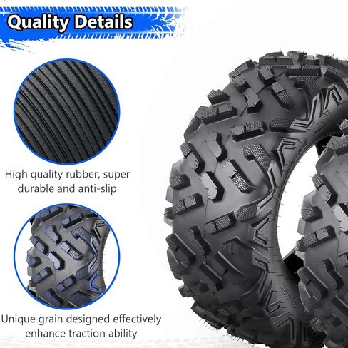 مجموعة من 4 إطارات ATV Tropow ATV إطارات AT26x9-14 الأمامية-AT26X11-14 الخلفية ، 6PR الإطارات UTVS الإطارات الطينية (26x9-14 ＆ 26x11-14) in Kuwait