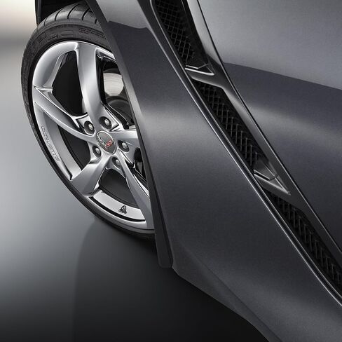 Corvette C7 Stingray OEM GM Front Fender Molded Splash Guards Black in Saudi Arabia