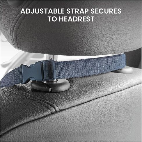 Lulyboo Car Seat Protection for Baby Carseat - Car Seat Organizer Back Seat - Behind Backseat Car Organizer for Kids Stuff, Toys, Tablet, Storage - Front & Rear Facing Kick Mat Seat Protector Black in Kuwait