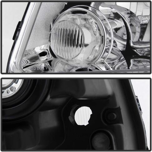 Acanii - لـ [نموذج الهالوجين] 2011-2013 Jeep Grand Cherokee | Compass Compass المصابيح الأمامية السائق والركاب in Saudi Arabia