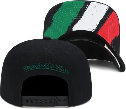 Mitchell & Ness تحمل علامة Eagle Snapback قبعة قابلة للتعديل - العلم الأسود/المكسيكي in Saudi Arabia