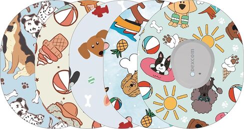 Glucomart Adhesive Patches for Omnipod (5 Count) – Maximum Strength Patches, Waterproof & Hypoallergenic (Dogs Variety Pack) (Omnipod) in Kuwait