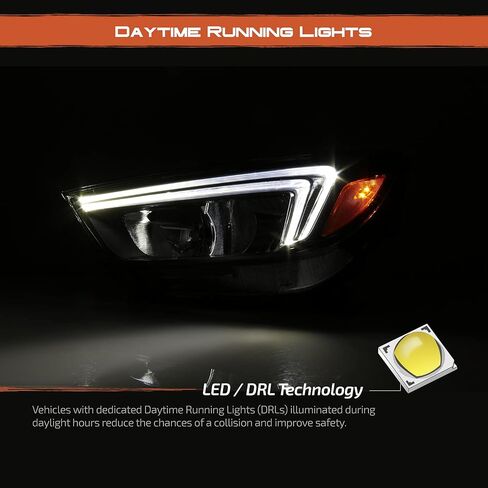 AKKON - For 2017-2022 Buick Encore OE Headlights Assembly w/LED Light Tube DRL - Driver Side in Saudi Arabia